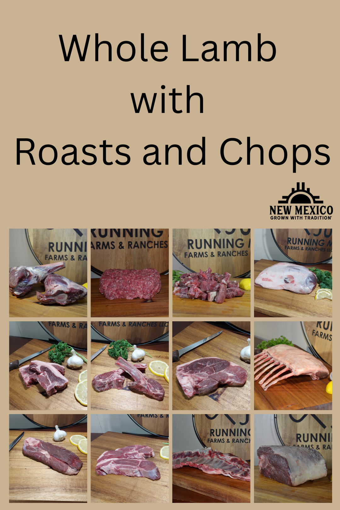 Shepards Best Whole Lamb with Chops & Roasts